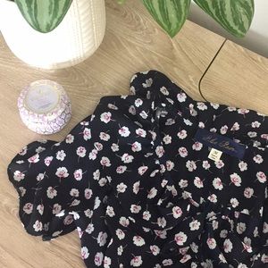 Francesca’s ruffle wrap dress